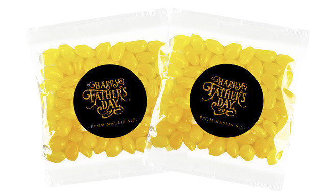 Golden Emblem Fathers Day Personalised Lolly Bag
