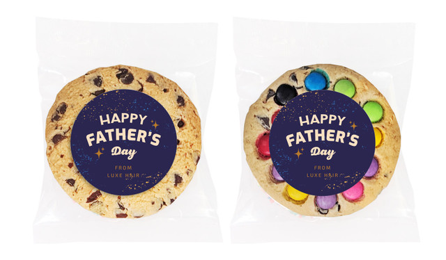 Night Sky Fathers Day Personalised Cookie