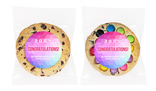 Geometric Congratulations Personalised Cookie