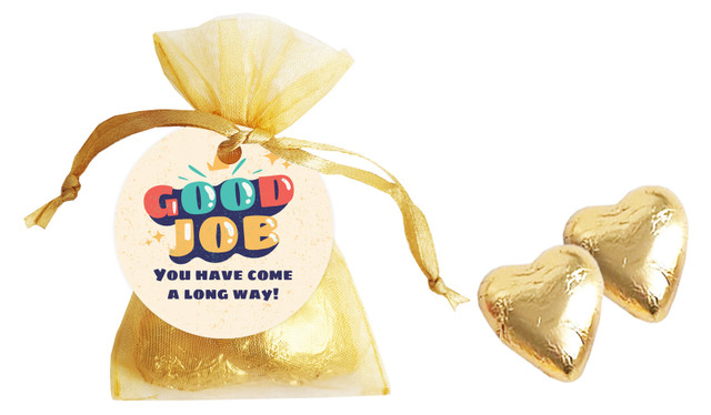 Old School Congratulations Personalised Organza Bags