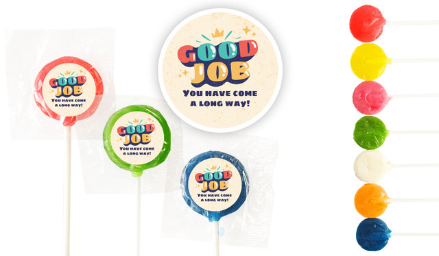 Old School Congratulations Custom 3cm Mini Lollipops