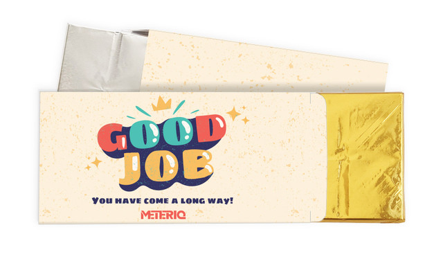 Old School Congratulations Personalised Chocolate Bar In A Box