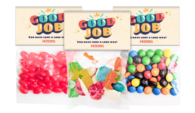 Old School Congratulations Custom Lolly Bag With Topper