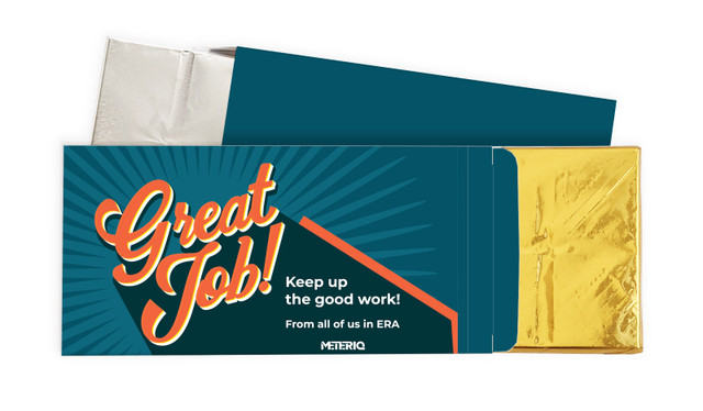 Retro Congratulations Personalised Chocolate Bar In A Box