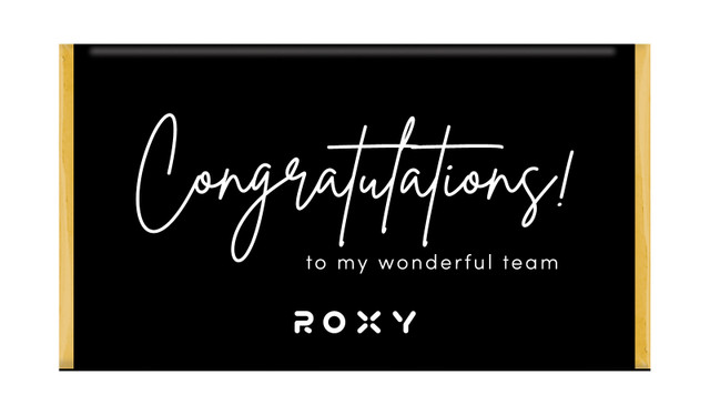Signature Black Congratulations Personalised Chocolate Bar