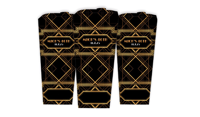 Art Deco Gold Personalised Chocaboxes