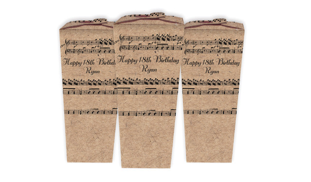 Music Notes Personalised Chocaboxes