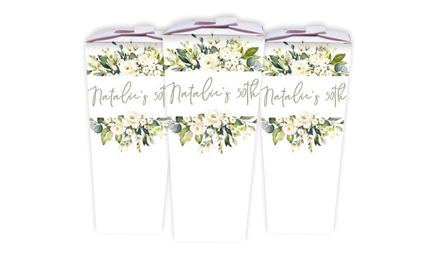 White Roses Personalised Chocaboxes