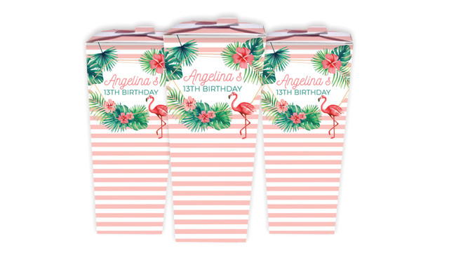 Flamingle Flamingo Birthday Personalised Chocaboxes