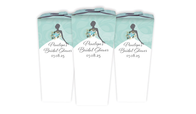 Bridal Dress Bridal Shower Personalised Chocaboxes