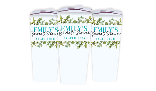 Eucalypt Bridal Shower Personalised Chocaboxes