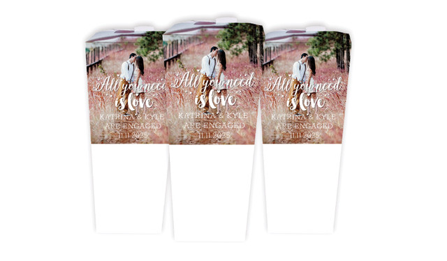 All You Need Is Love Engagement Personalised Chocaboxes