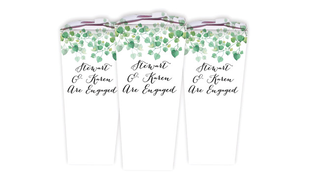 Hanging Leaves Engagement Personalised Chocaboxes