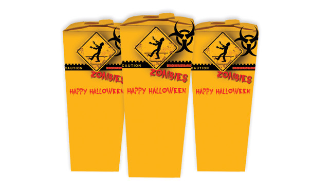 Zombie Apocalypse Halloween Personalised Chocaboxes