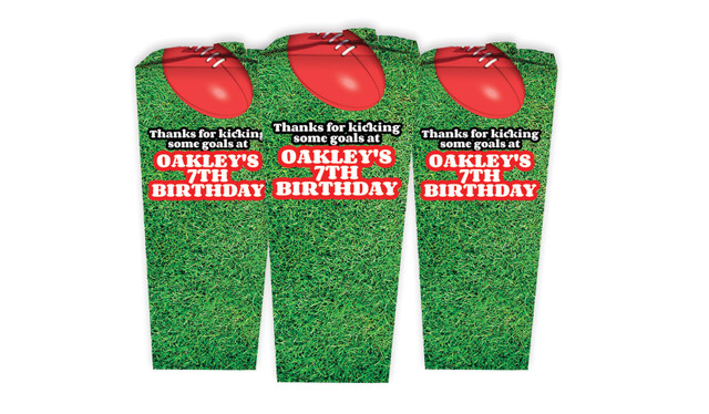 Aussie Rules Football Personalised Chocaboxes