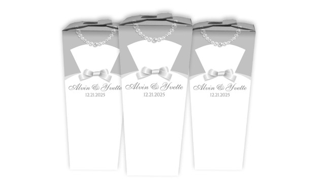 Bride & Groom Dress Wedding Personalised Chocaboxes
