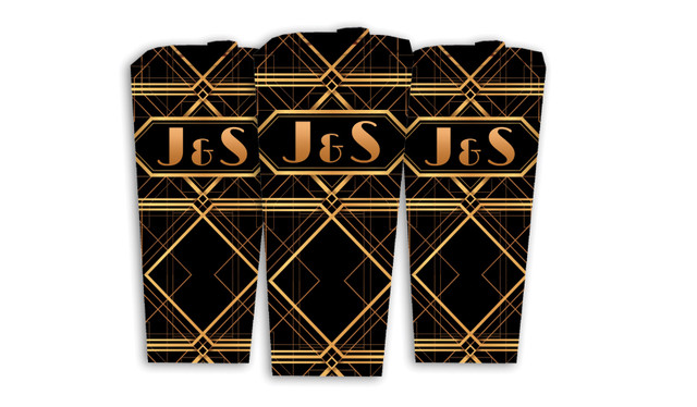 Gatsby Wedding Personalised Chocaboxes