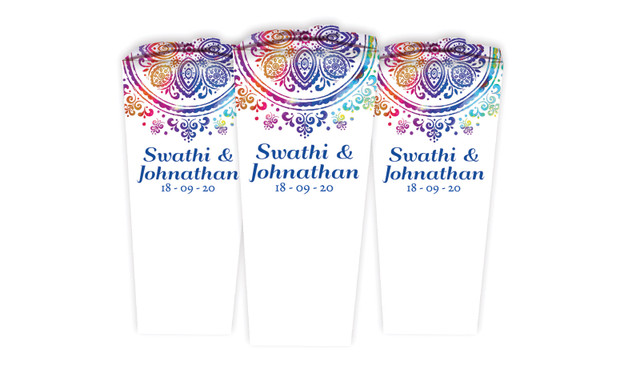 Radiant Mandala Wedding Personalised Chocaboxes