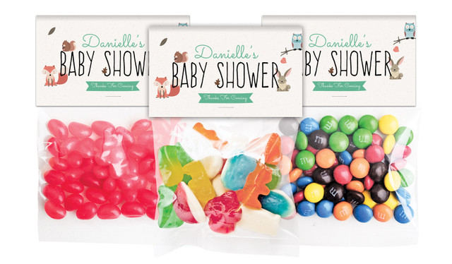 Little Critters Baby Shower Personalised Lolly Bag With Topper