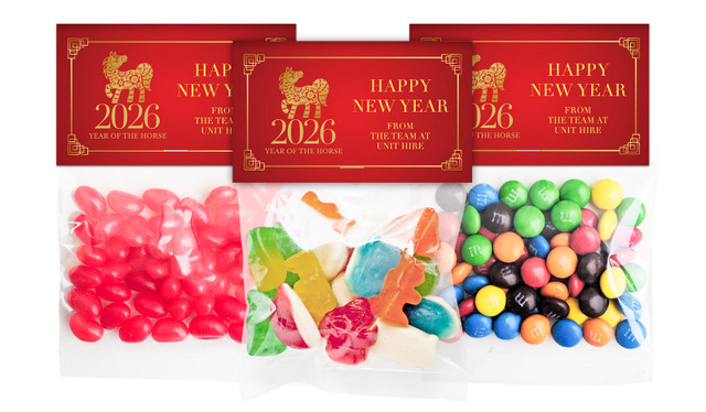 Floral Chinese New Year Personalised Lolly Bag With Topper