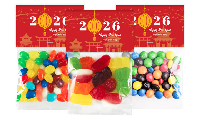 Hanging Lantern Chinese New Year Personalised Lolly Bag With Topper