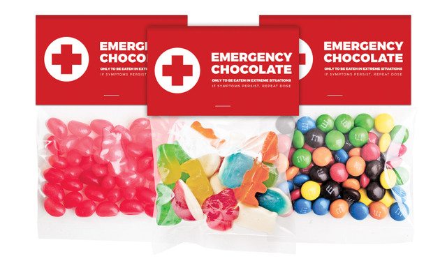 Emergency Chocolates International Nurses Day Personalised Lolly Bag With Topper