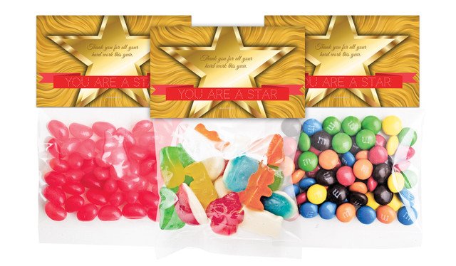 Star Personalised Lolly Bag With Topper