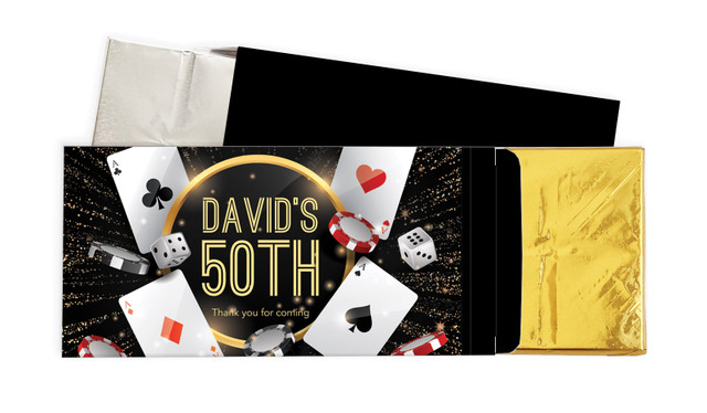 Casino Personalised Chocolate Bar In A Box