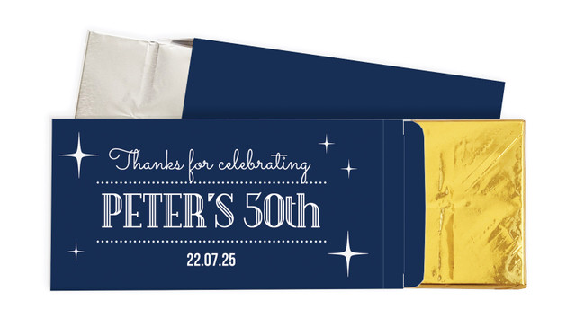 Old Stars Personalised Chocolate Bar In A Box