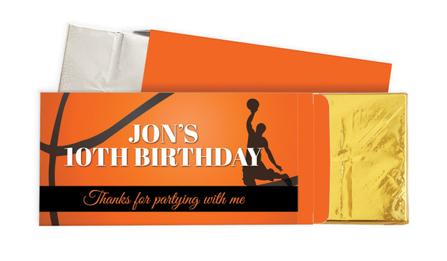 Basketball Birthday Personalised Chocolate Bar In A Box