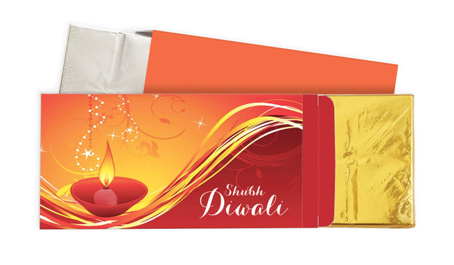 Radiant Diwali Personalised Chocolate Bar In A Box