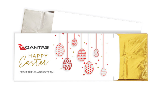 Hanging Eggs Personalised Chocolate Bar In A Box