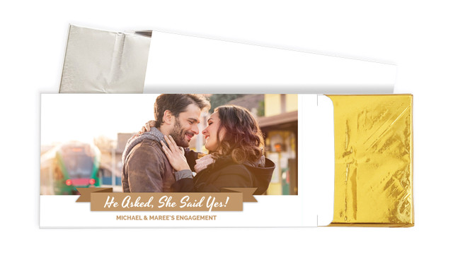 Banner Photo Engagement Personalised Chocolate Bar In A Box