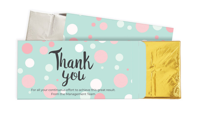 Dots Personalised Chocolate Bar In A Box