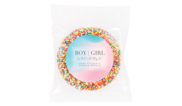 Blended Gender Reveal Giant Chocolate Freckle