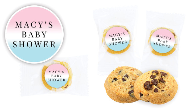 Gradient Gender Reveal Personalised Bite-Size Cookie 5g