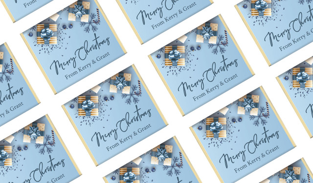 Baby Blue Christmas Mini Chocolates