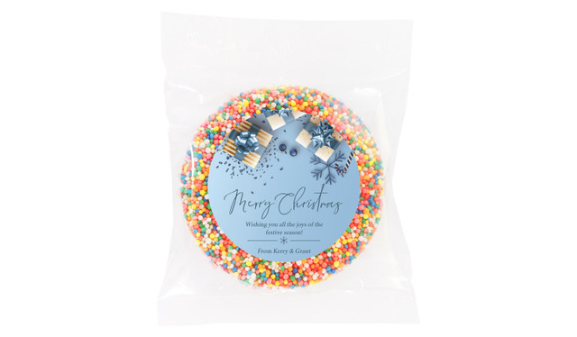 Baby Blue Christmas Custom Giant Chocolate Freckles