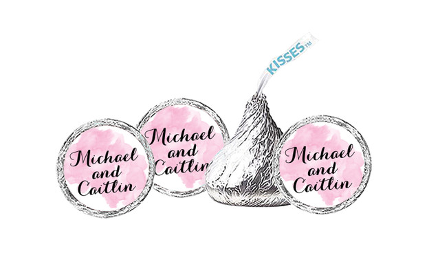 A Splash Of Watercolour In Pink Hershey's Kisses