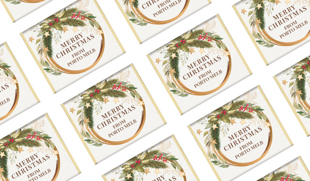 Golden Wreath Christmas Mini Chocolates