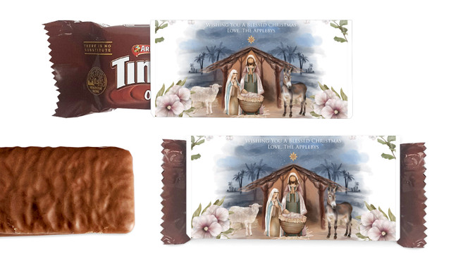 Nativity Scene Christmas Individual TimTam TM (Box Of 150)