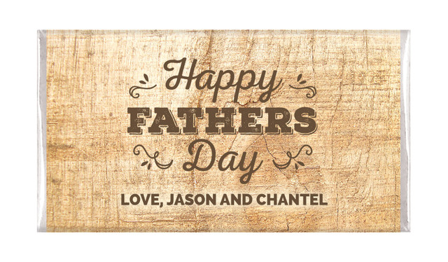 Timber Message Father's Day Custom Chocolate Bars