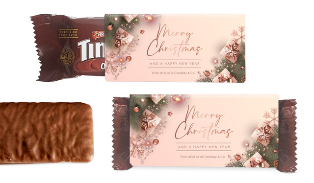 Rose Gold Gifts Christmas Individual TimTam TM (Box Of 150)