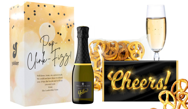 Personalised Drinks & Nibbles Kit - Pop Clink Fizz