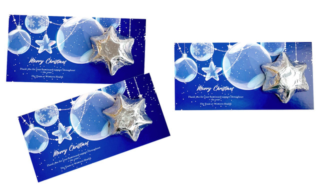 Crystal Baubles Personalised Star Card
