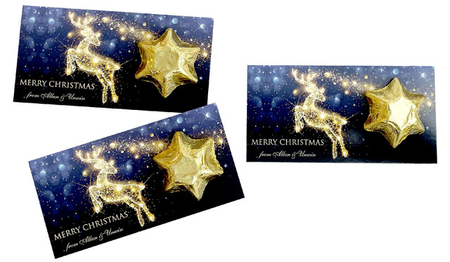 Glowing Reindeer Personalised Star Card