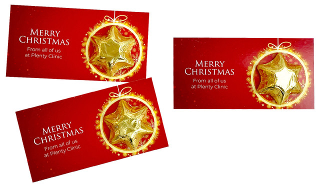 Glowing Bauble Personalised Star Card