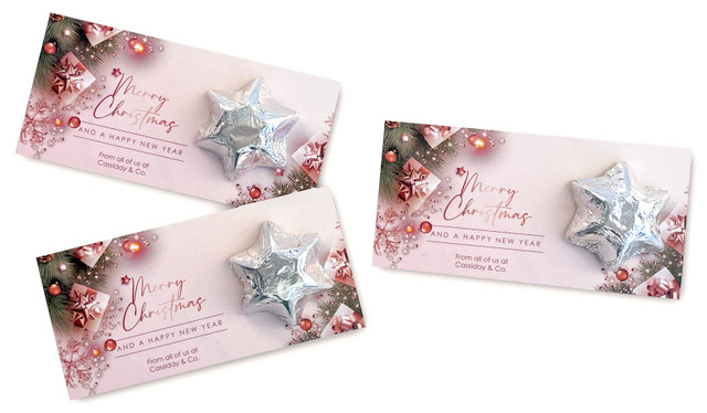 Rose Gold Gifts Personalised Star Card