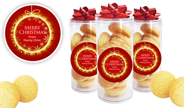 Glowing Bauble Personalised Shortbread Cookie Jar