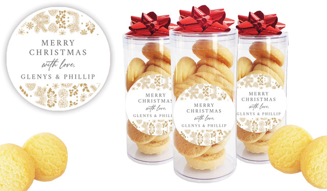 Elegant Underbrush Personalised Shortbread Cookie Jar